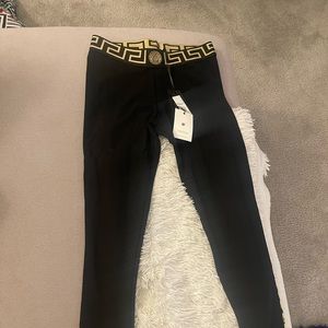Versace Greca Border Active Cotton Leggings